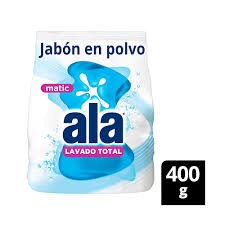 JAB POLVO MATIC ALA 400GR LAVADO TOTAL