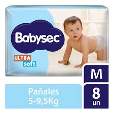 PAÑAL BABY SEC M X8UN