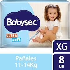 PAÑAL BABY SEC XG X8UN