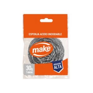 ESPONJA DE ACERO INOX 30GR MAKE
